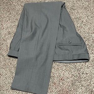 Men's 100% itilian wool Gray Suit Pants